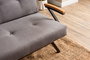Atelier Del Sofa Zven - Sofá-Cama de 3 Plazas Gris